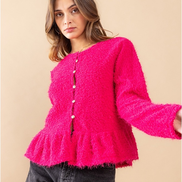 35 Boho Chic Fuzzy Knit Open Front Cardigan - Picture 3 of 5